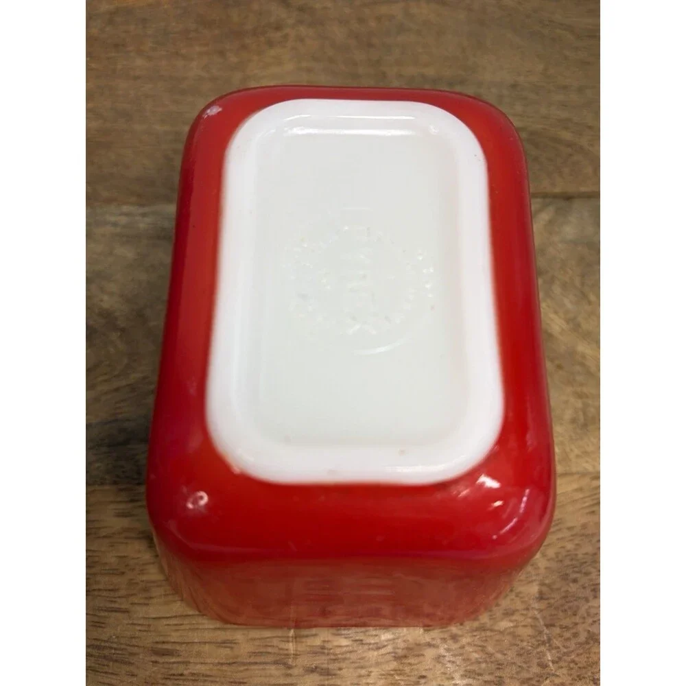 Pyrex Primary Colors 3 Pc Refrigerator Dishes 501 502 Vintage No Lids Red Blue